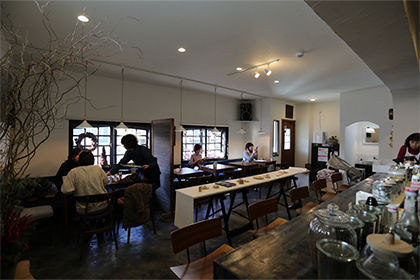 帯広ミントカフェ内観